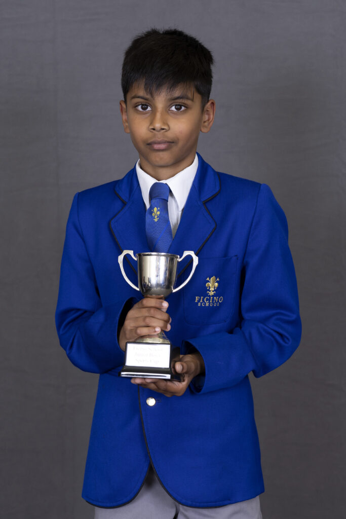 Recipient of Ficino School's Junior Boys Sports Cup 2024