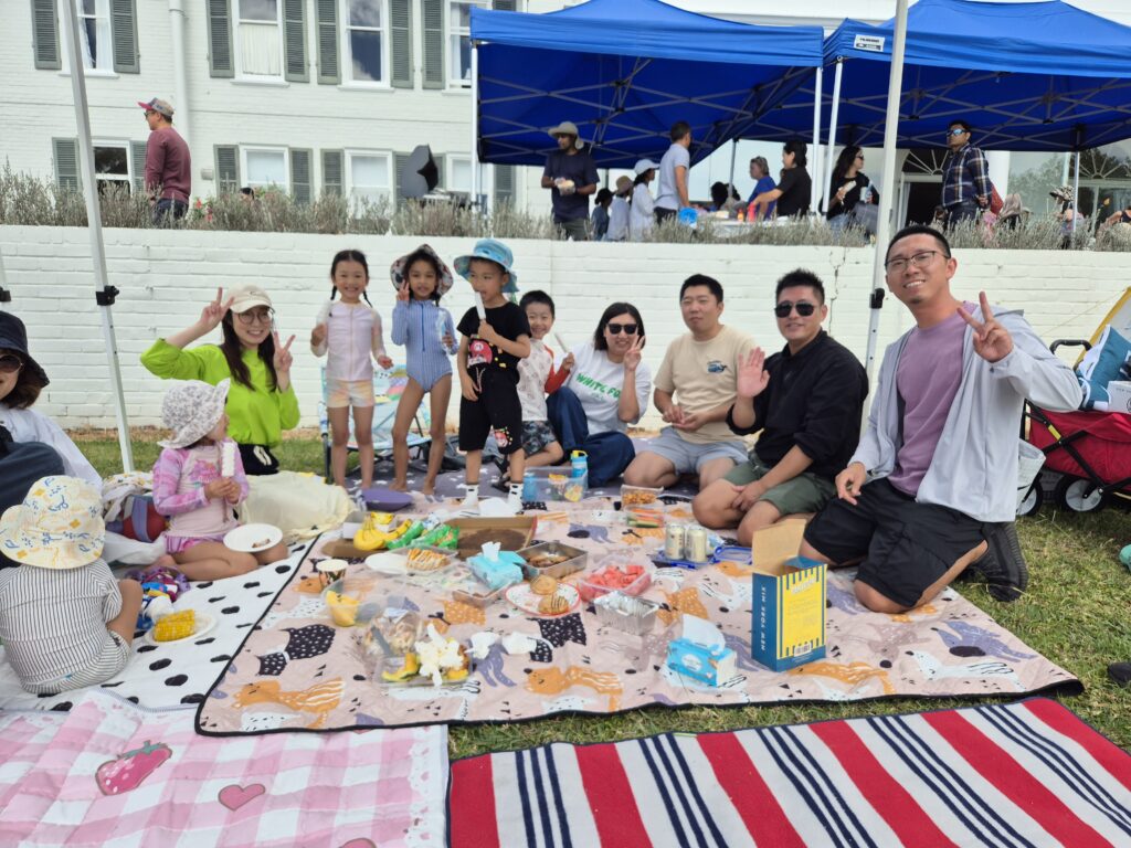 people having a picnic