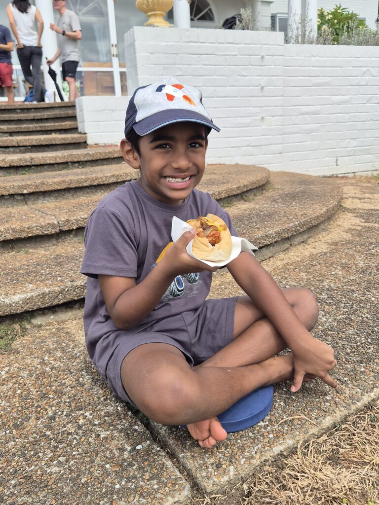 boy eating pizza