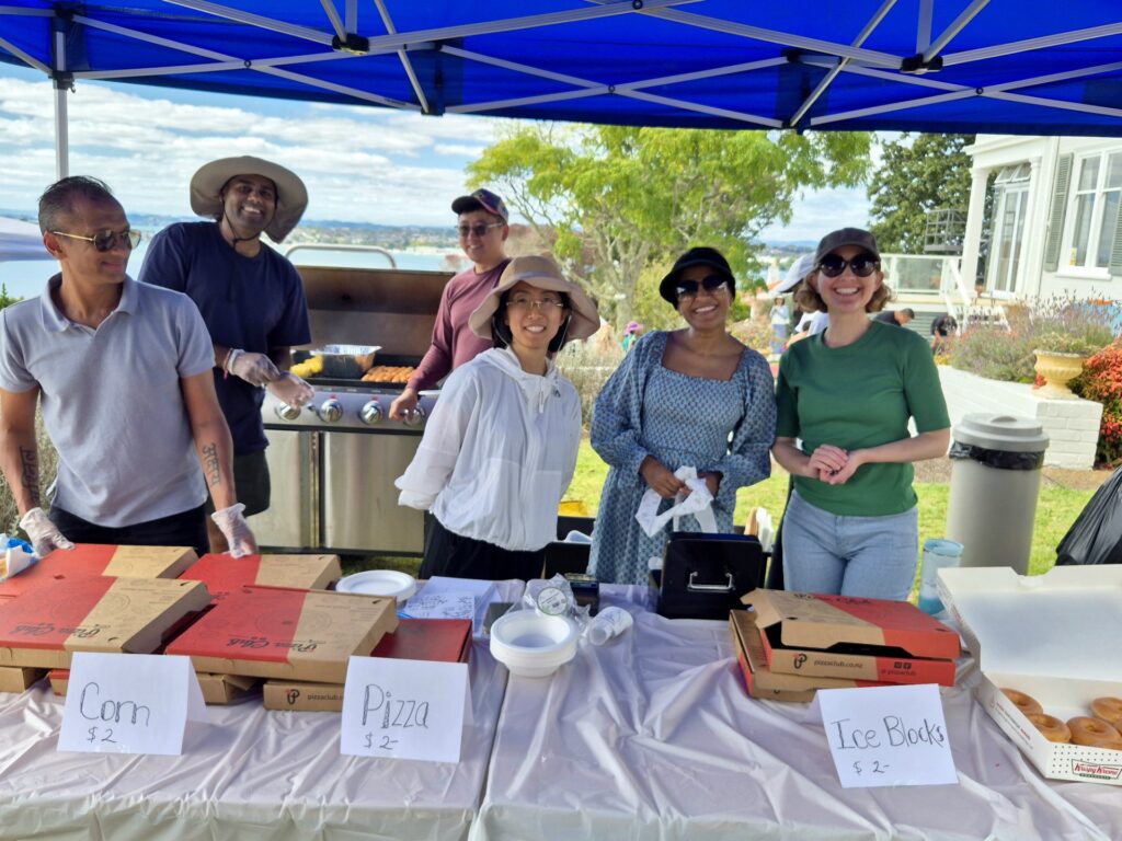 People serving food