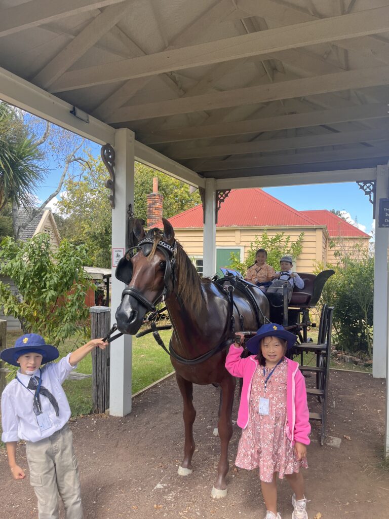 Children in horse and cart