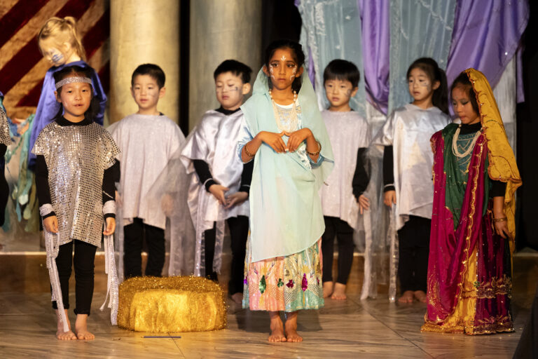 Children performing a play