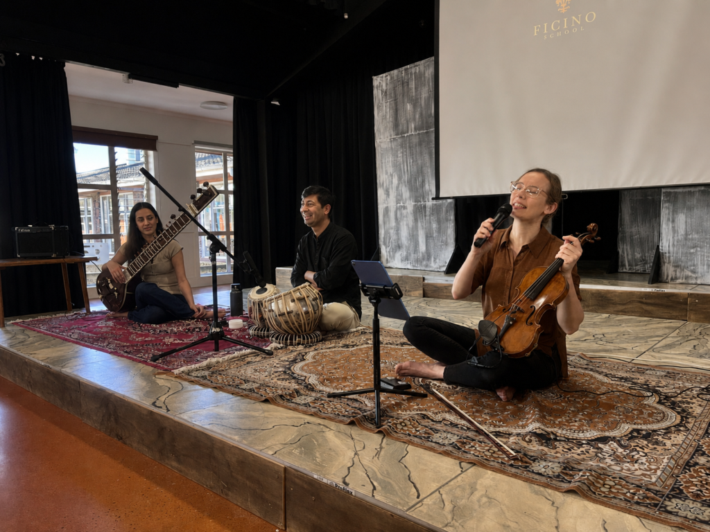 A group pgf musicians on a stage